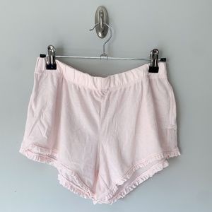 Victoria's Secret Baby Pink Ruffle Trim Sleep Shorts